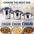 MICHELANGELO 4.2QT Stainless Steel Stovetop Pressure Cooker Set