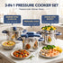 MICHELANGELO 4.2QT Stainless Steel Stovetop Pressure Cooker Set