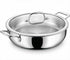 MICHELANGELO 6 QT Tri-Ply Stainless Steel Saute Pan with Glass Lid, 12-Inch