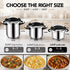 MICHELANGELO 3.2QT/3L Small Stovetop Pressure Cooker Stainless Steel