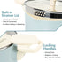 MICHELANGELO Pasta Pot with Strainer Lid- 6 Quart Non Stick  Cooking Pot Soft Aqua