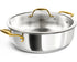 MICHELANGELO 12 Inch Stainless Steel Pan with Lid - Large Saute Pan with Lid
