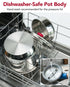 MICHELANGELO Stovetop Pressure Cooker Stainless Steel, 6.3 qt, 304 Stainless Steel