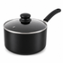 MICHELANGELO Nonstick Saucepan with Lid Ceramic Small Sauce Pan, Black