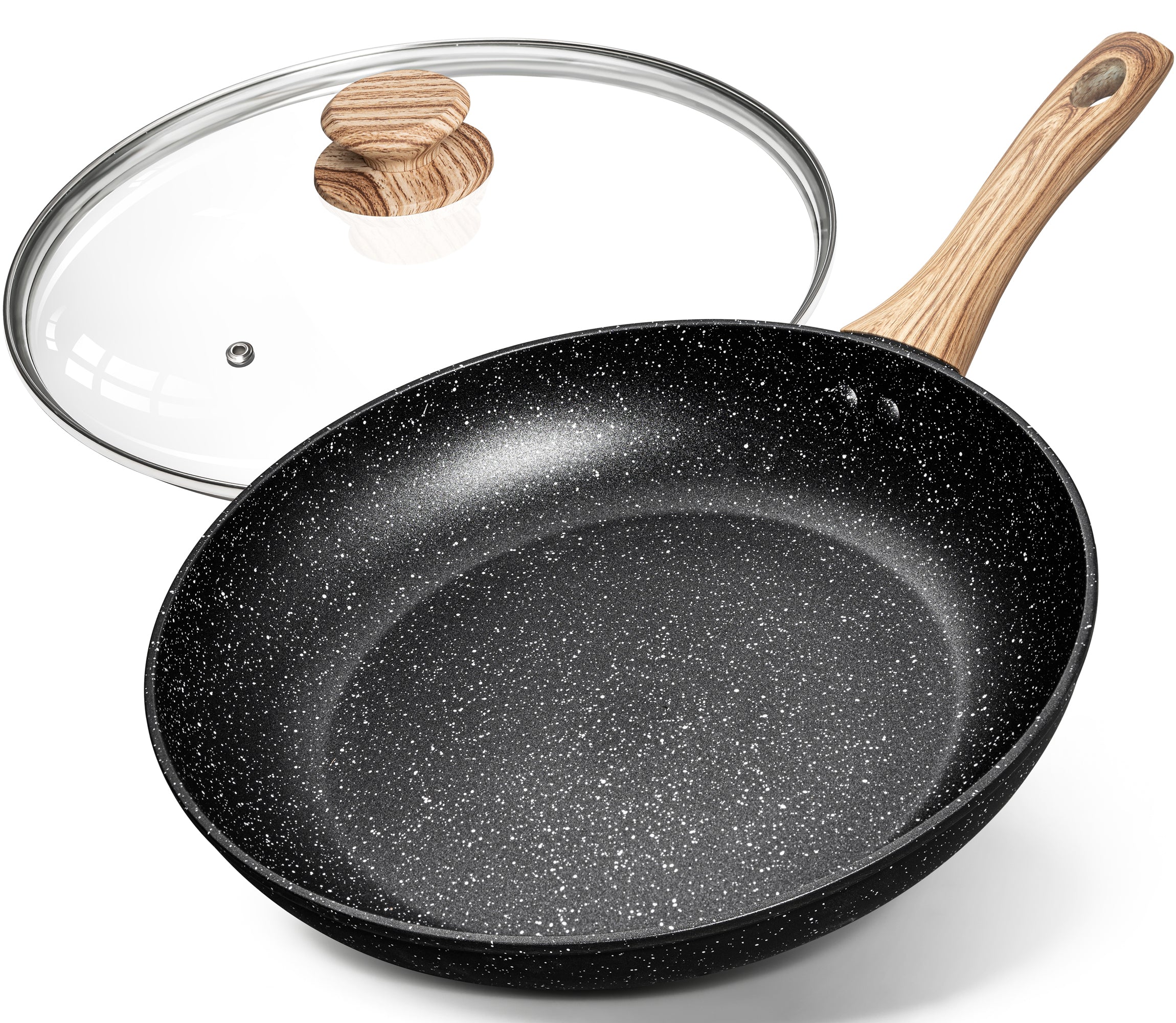 MICHELANGELO 10 Inch Frying Pan with Lid