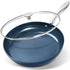 MICHELANGELO Small Frying Pan - 8 Inch Nonstick Frying Pan with Lid