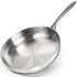 MICHELANGELO Stainless Steel 8 inch Frying Pan,Small Skillet with Triply Base