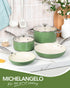 MICHELANGELO Pots and Pans Set Non Stick - Ceramic Cookware Set Non Toxic, Green