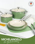 MICHELANGELO Cookware Set 8 Piece Nonstick Ceramic Pots and Pans Set