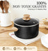 MICHELANGELO 3 Quart Saucepan with Lid, Granite Coating Sauce Pan