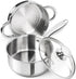 MICHELANGELO 1.5 Quart Stainless Steel Saucepan with Lid & Steamer
