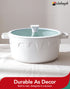 MICHELANGELO 8-Quart Soup Pot with Lid - Nonstick Large Ceramic Stock Pot for Induction Cooktop, Cream