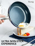 MICHELANGELO Small Frying Pan - 8 Inch Nonstick Frying Pan with Lid