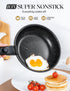 MICHELANGELO Nonstick Frying Pan Set Removable Handle, 8" 9.5" and 11", Black