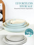 MICHELANGELO Ceramic Frying Pan Set, 8" 9.5" and 11" Fry Pans with Removable Handle, Blue