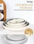 MICHELANGELO Nonstick Frying Pan Set Removable Handle, 8" 9.5" and 11" Frying Pans, Beige