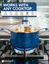 MICHELANGELO Stainless Steel Stock Pots - Induction Soup Pot with Lid