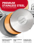 MICHELANGELO Stainless Steel Sauce Pan Set with Lids 1, 2, 3 Qt  Small Stainless Steel Pots
