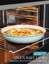 MICHELANGELO Ceramic Frying Pan Set, 8" 9.5" and 11" Fry Pans with Removable Handle, Blue