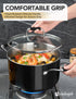 MICHELANGELO Stainless Steel Cooking Pot - 6 Quart Soup Pot with Lid
