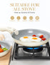 MICHELANGELO Nonstick Frying Pan Set Removable Handle, 8" 9.5" and 11" Frying Pans, Beige