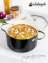 MICHELANGELO Stock Pot with Lid, Nonstick 6 Quart Soup Pot with Ceramic Coating, Black