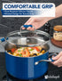 MICHELANGELO Stainless Steel Stock Pots - Induction Soup Pot with Lid