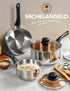 MICHELANGELO 1 & 2 & 3 Quart Stainless Steel Saucepan Set with Bakelite Handle