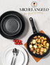 MICHELANGELO Nonstick Frying Pan Set Removable Handle, 8" 9.5" and 11", Black
