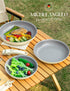 MICHELANGELO Nonstick Frying Pan Set Removable Handle, 8" 9.5" and 11" Frying Pans, Beige