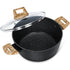 MICHELANGELO Stock Pot with Lid, 4.3 Quart Cooking Pot , Granite Nonstick Pot