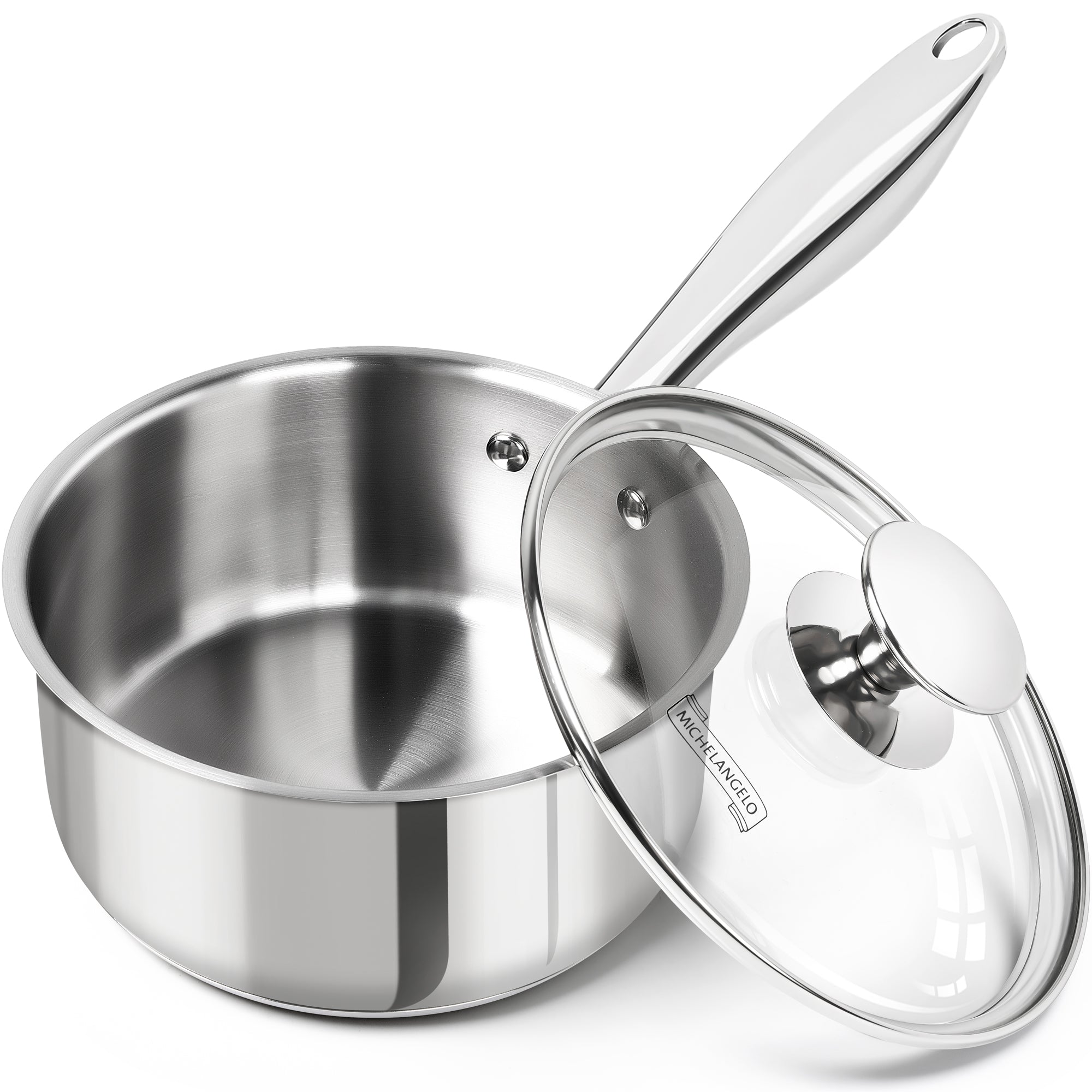 MICHELANGELO Stainless Steel Saucepan with Lid