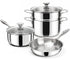 MICHELANGELO Stainless Steel Pots and Pans Set, 6-Piece Cookware Set