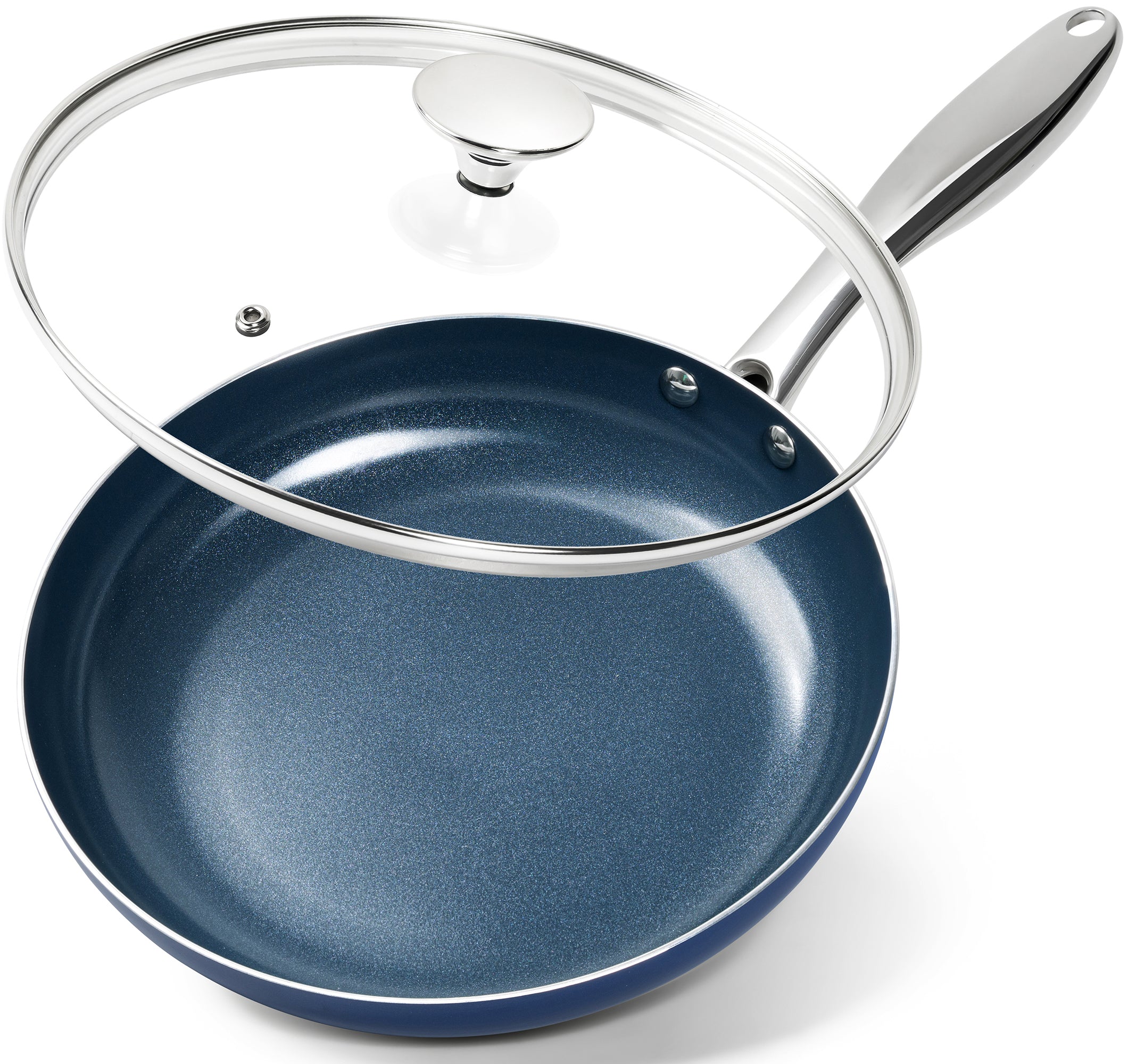 MICHELANGELO Small Frying Pan - 8 Inch Nonstick Frying Pan with Lid