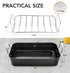 MICHELANGELO Roasting Pan with Rack  Carbon Steel Turkey Roasting Pan,15 Inch x 11 Inch
