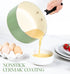 MICHELANGELO Nonstick Sauce Pan with Lid, Ceramic Saucepan Set- 1Qt & 2Qt & 3Qt, Green