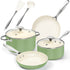 MICHELANGELO Cookware Set 8 Piece Nonstick Ceramic Pots and Pans Set