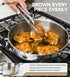 MICHELANGELO 6 QT Tri-Ply Stainless Steel Saute Pan with Glass Lid, 12-Inch