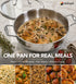 MICHELANGELO 6 QT Tri-Ply Stainless Steel Saute Pan with Glass Lid, 12-Inch