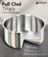 Michelangelo 14pcs Tri-Ply Stainless Steel Cookware Set with Detachable Handle