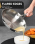 MICHELANGELO Stainless Steel Frying Pan Set, 8" 10" Cooking Pan set with Triply Base