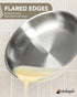 MICHELANGELO 18/10 Stainless Steel Frying Pan Set, 8" / 9.5" / 11" Cooking Pans- Beige