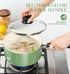 MICHELANGELO Nonstick Sauce Pan with Lid, Ceramic Saucepan Set- 1Qt & 2Qt & 3Qt, Green