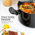 MICHELANGELO Stock Pot with Lid - 6 QT Nonstick Ceramic Cooking Pot, Black