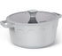 MICHELANGELO 8-Quart Soup Pot with Lid - Nonstick Large Ceramic Stock Pot for Induction Cooktop, Grey