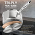 MICHELANGELO Stainless Steel Pots and Pans Set, 6-Piece Cookware Set