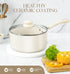 MICHELANGELO Sauce Pan Set With Lid, 1QT & 2QT & 3QT Ceramic Saucepans