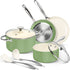 MICHELANGELO Cookware Set 8 Piece Nonstick Ceramic Pots and Pans Set