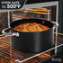 MICHELANGELO Stock Pot with Lid Non Stick Ceramic Coating Soup Pot Black