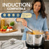 MICHELANGELO Stainless Steel Pots and Pans Set, 6-Piece Cookware Set